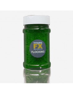 Micro-fibre Flocking verde per pigmentare siliconi e gelatine protesi FX 2