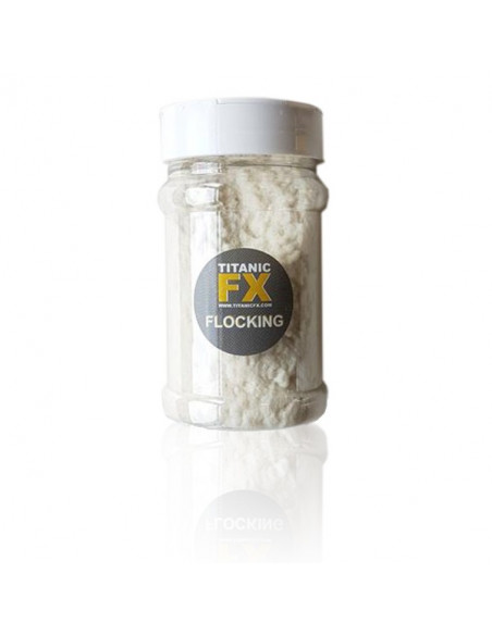 Micro-fibre Flocking bianche per pigmentare siliconi e gelatine effetti FX