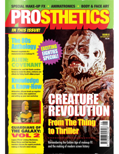 Prosthetics Magazine Nº8 magazine prothèses effets spéciaux cinéma TV Neill Gorton