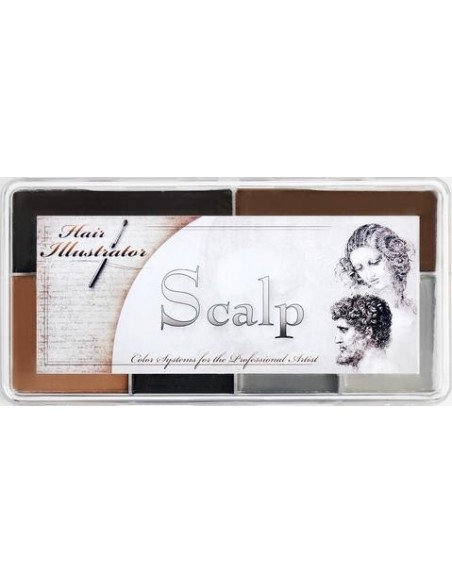 Alkohol-Make-up-Palette Kopfhaut 6 Farben Silikon Latex FX