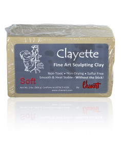 Clayette de Chavant Soft (Baixa Dureza) - Plasticina Profissional para Modelar 2