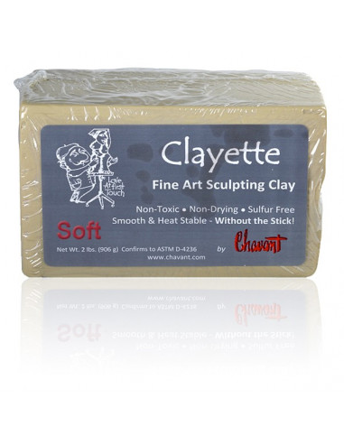 Clayette di Chavant Soft (Bassa Durezza) - Plastilina Professionale per Modellare
