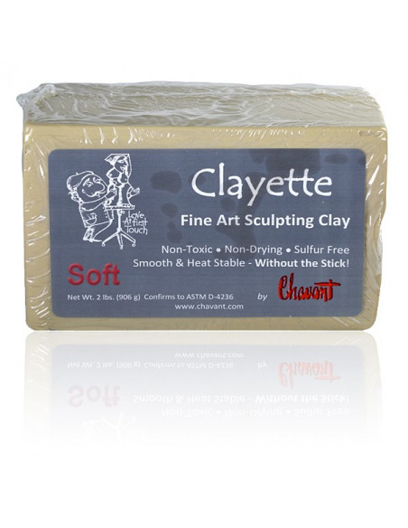 Clayette di Chavant Soft (Bassa Durezza) - Plastilina Professionale per Modellare