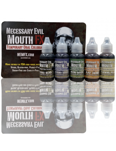 Kit maquillage buccal temporaire Mouth FX 5 couleurs effets spéciaux végane 2