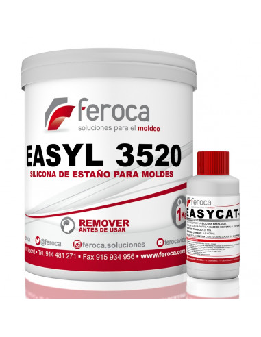 EASYL 3520 Shore A20 condensation silicone for casting moulds