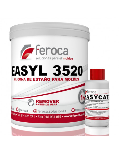 Silicone di condensazione EASYL 3520 Shore A20 per stampi a colata