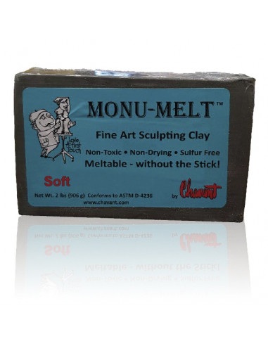 Monu-Melt de Chavant Soft (Dureza macia) — Plastilina Profissional para Modelar