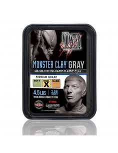 Monster Clay GREY MEDIUM – Professionelle Modellierknetmasse 2