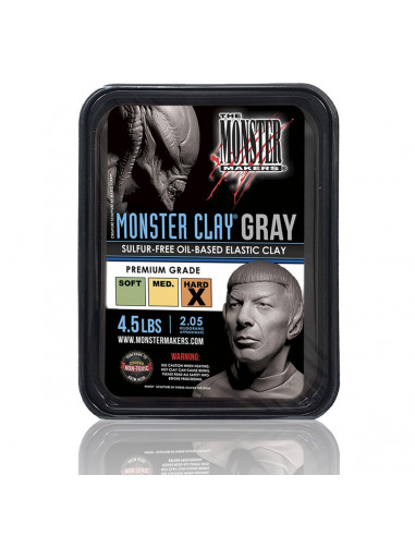Monster Clay GRAY HARD -Plastilina de Modelado Profesional-
