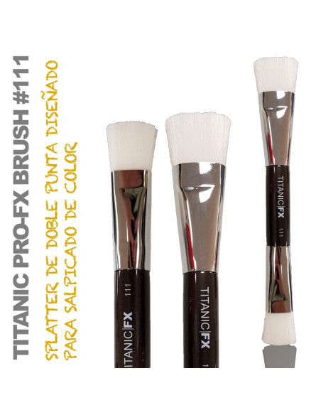 TITANIC PRO-FX BRUSH 111 - Double-Ended Splatter Brush