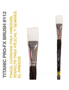 TITANIC PRO-FX BRUSH 112 - Pennello Punta Quadrata per Protesi FX 2