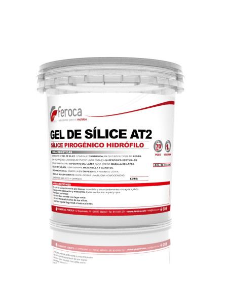 Gel de Silice AT2 agent thixotropique poudre anti-coulure résines - 1 litre