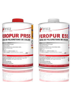 Feropur PR55+E55 resina poliuretano rígida bicomponente vazamento 75D 2