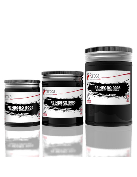 Pigmento empastado opaco para colorear resinas en masa alta concentración - 100 g / 250 g / 50 g / Negro