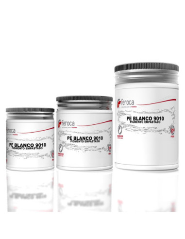 Pigmento opaco em pasta para colorir resinas em massa alta concentração - 100 g / 250 g / 50 g / Branco