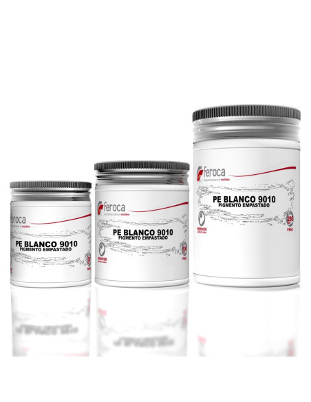 Pigmento empastado opaco para colorear resinas en masa alta concentración - 100 g / 250 g / 50 g / Blanco