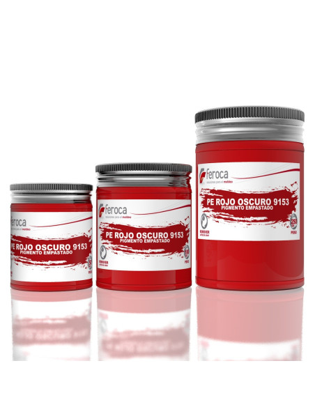 Deckende Pastenpigmente zur Masseeinfärbung von Harzen – 100 g / 250 g / 50 g / Dunkelrot