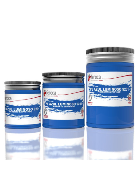 Pigmento empastado opaco para colorear resinas en masa alta concentración - 100 g / 250 g / 50 g / Azul Luminoso