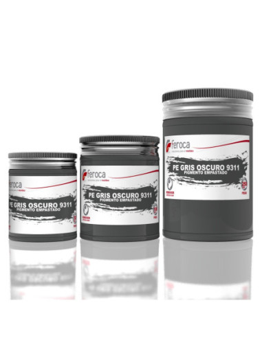 Pigmento empastado opaco para colorear resinas en masa alta concentración - 100 g / 250 g / 50 g / Gris Oscuro