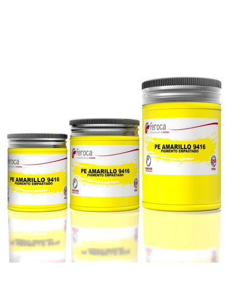 Pigmento empastado opaco para colorear resinas en masa alta concentración - 100 g / 250 g / 50 g / Amarillo