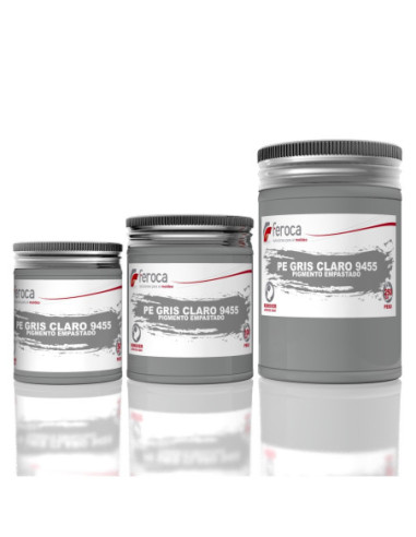 Pigmento empastado opaco para colorear resinas en masa alta concentración - 100 g / 250 g / 50 g / Gris Claro