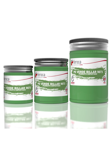 Pigmento empastado opaco para colorear resinas en masa alta concentración - 100 g / 250 g / 50 g / Verde Billar