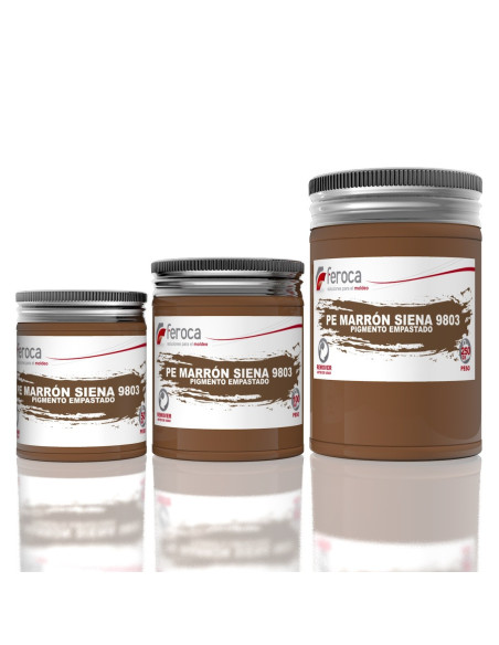 Opaque paste pigment for mass colouring of resins high concentration - 100 g / 250 g / 50 g / Sienna Brown