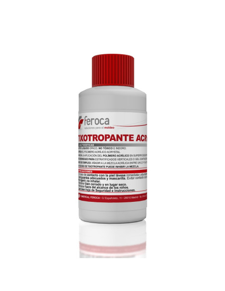 Tixotropante líquido para resinas acrílicas Acrystal aplicaciones verticales - 50 g