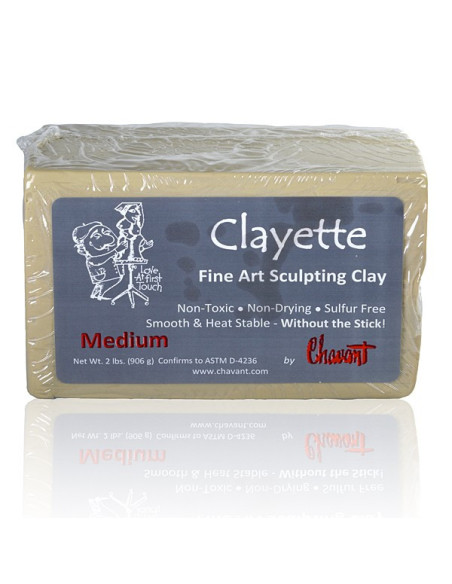 Clayette de Chavant (Dureté Moyenne) — Plastiline Professionnelle pour Modélisation