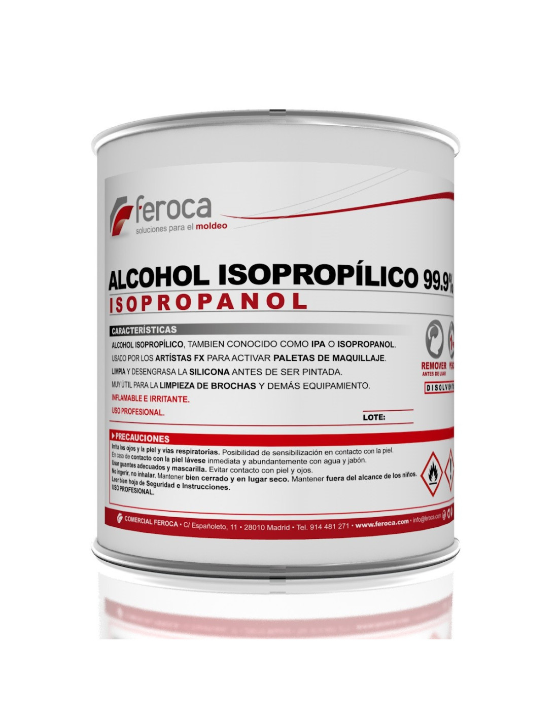 Alcool ISOPROPILICO Denaturato 98% isopropanolo 98 °C Solvente