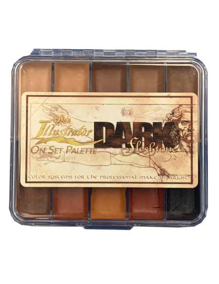 Skin Illustrator On Set Dark Flesh Tone Palette