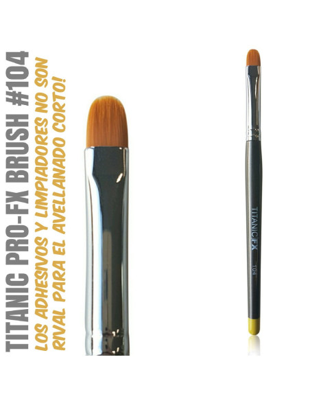 TITANIC PRO-FX BRUSH 104 -Avellanado Corto-