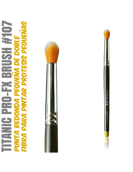 Titanic Pro-FX Brush 107 — Pinceau stipple petite pointe ronde