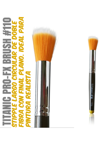 TITANIC PRO-FX BRUSH 110 - Stipple circolare lungo