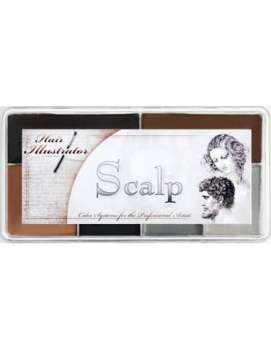 Alkohol-Make-up-Palette Kopfhaut 6 Farben Silikon Latex FX