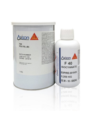 Axson F40 rigid polyurethane resin 83 Shore D 1.2 kg moulding kit