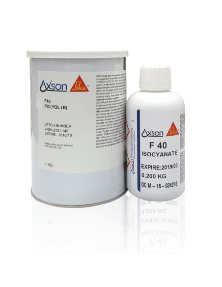 Axson F40 rigid polyurethane resin 83 Shore D 1.2 kg moulding kit