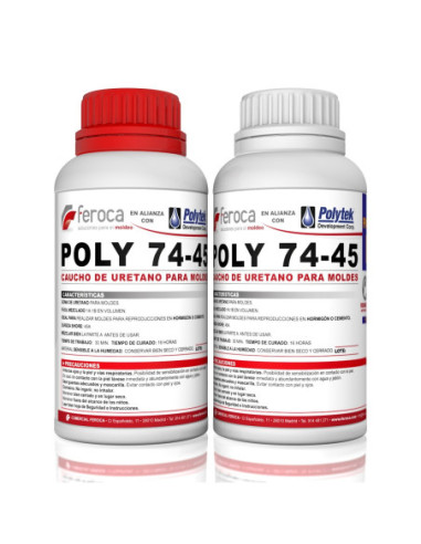 Poly 74-45 -Caucho de Poliuretano para moldes-