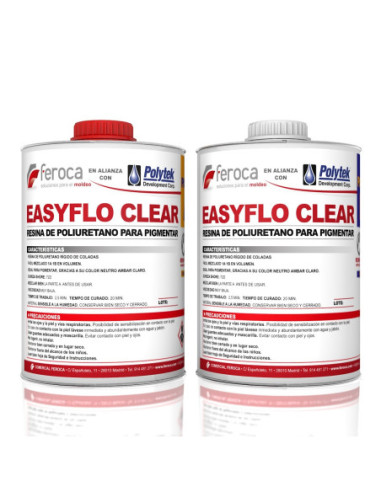 EasyFlo Clear -Resina de Poliuretano para pigmentar-