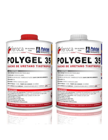 Polygel® 35  -Caucho de Uretano tixotrópico para moldes-