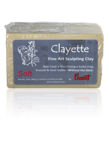 Clayette de Chavant Soft (Baja Dureza)  -Plastilina Profesional para Modelar-