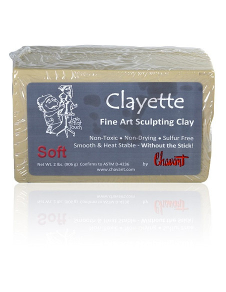 Chavant Clayette Soft (Low Hardness) - Professional Modelling Clay