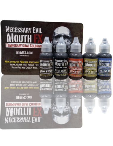 Kit trucco orale temporaneo Mouth FX 5 colori effetti speciali vegano