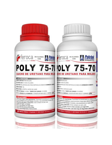 Poly 75-70 -Caucho de Poliuretano para moldes-