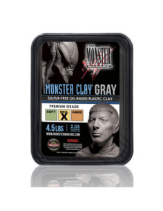 Monster Clay GREY MEDIUM -Plastilina de Modelado Profesional-