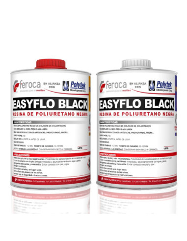 EasyFlo Black -Resina de Poliuretano color Negro-