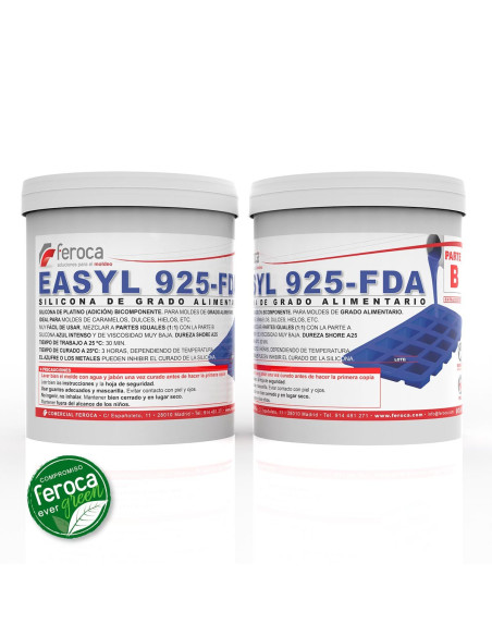Easyl 925-FDA Blue – Food Safe Platin-Silikon für Formen