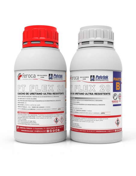 PT Flex 20 -Caucho de Poliuretano Ultra Resistente -