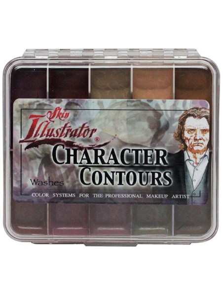 Skin Illustrator On Set Character Contours Palette – 10 transluzente Taupe-Töne für professionelles FX-Make-up
