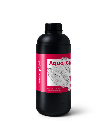 Resina fotopolimérica transparente Phrozen Aqua Clear impresión 3D 1 kg